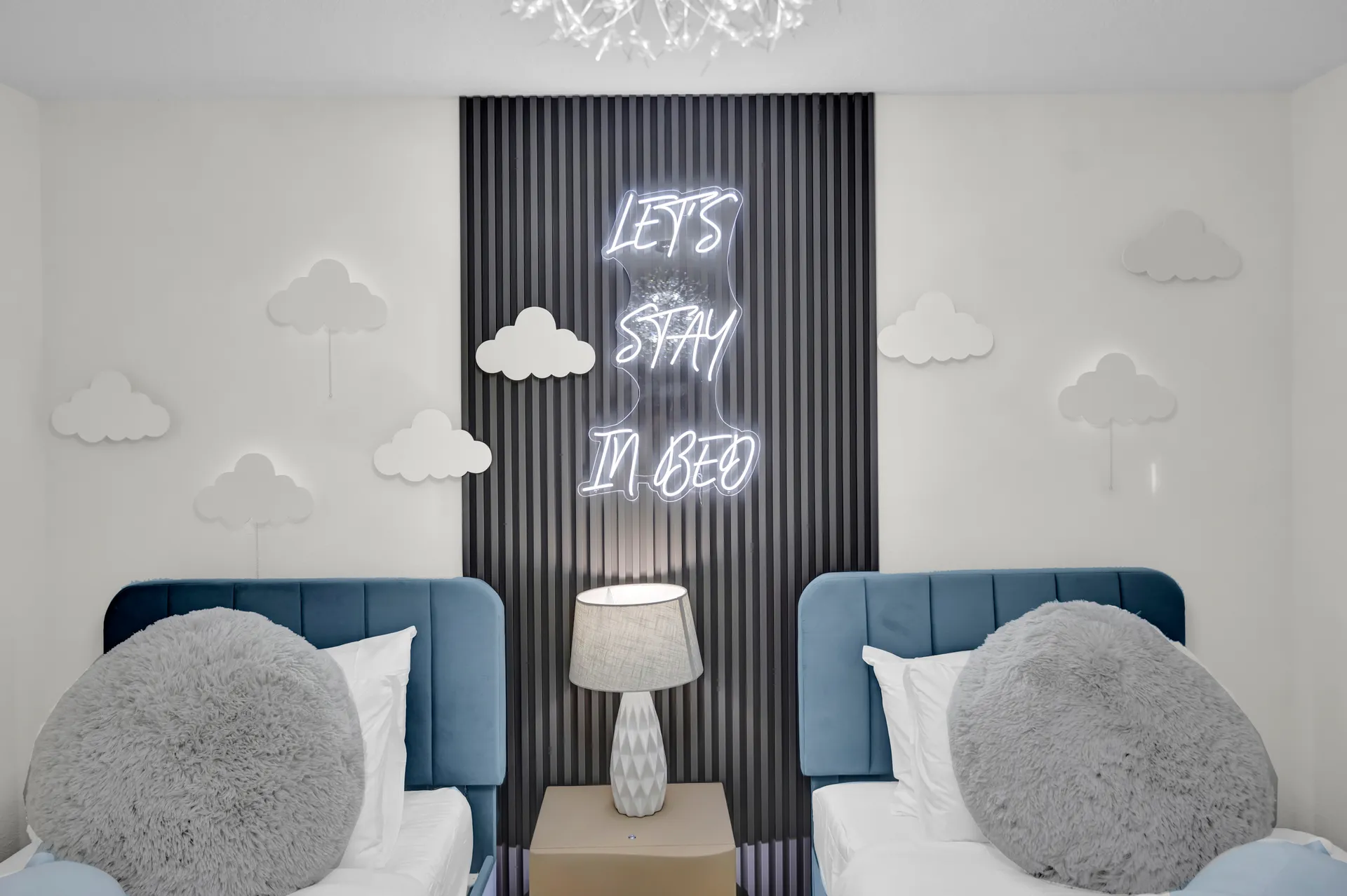 Cloud Themed Bedroom at ChampionsGate Luxury Villa in Davenport, Florida