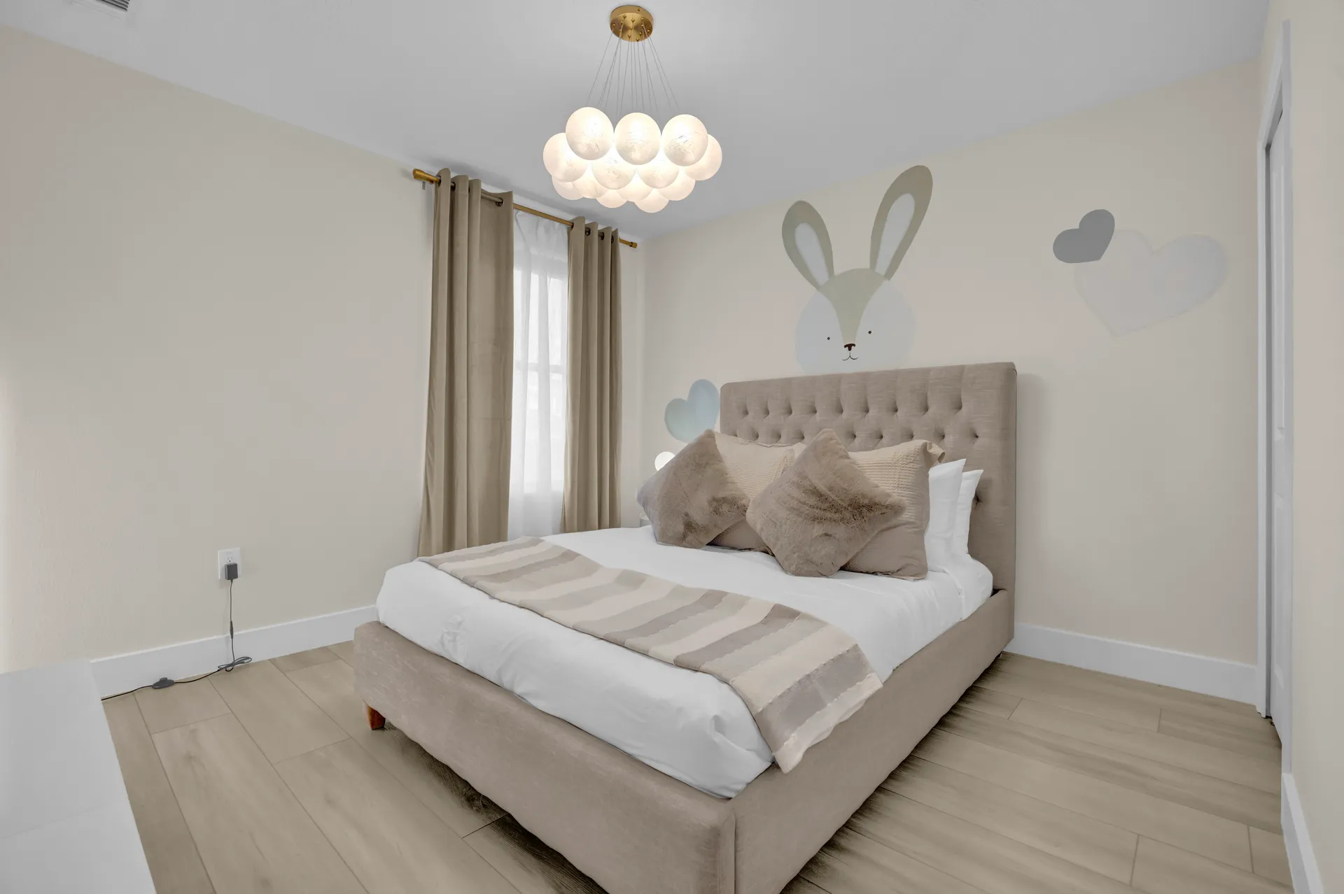 Bunny Themed Bedroom at the luxury villa