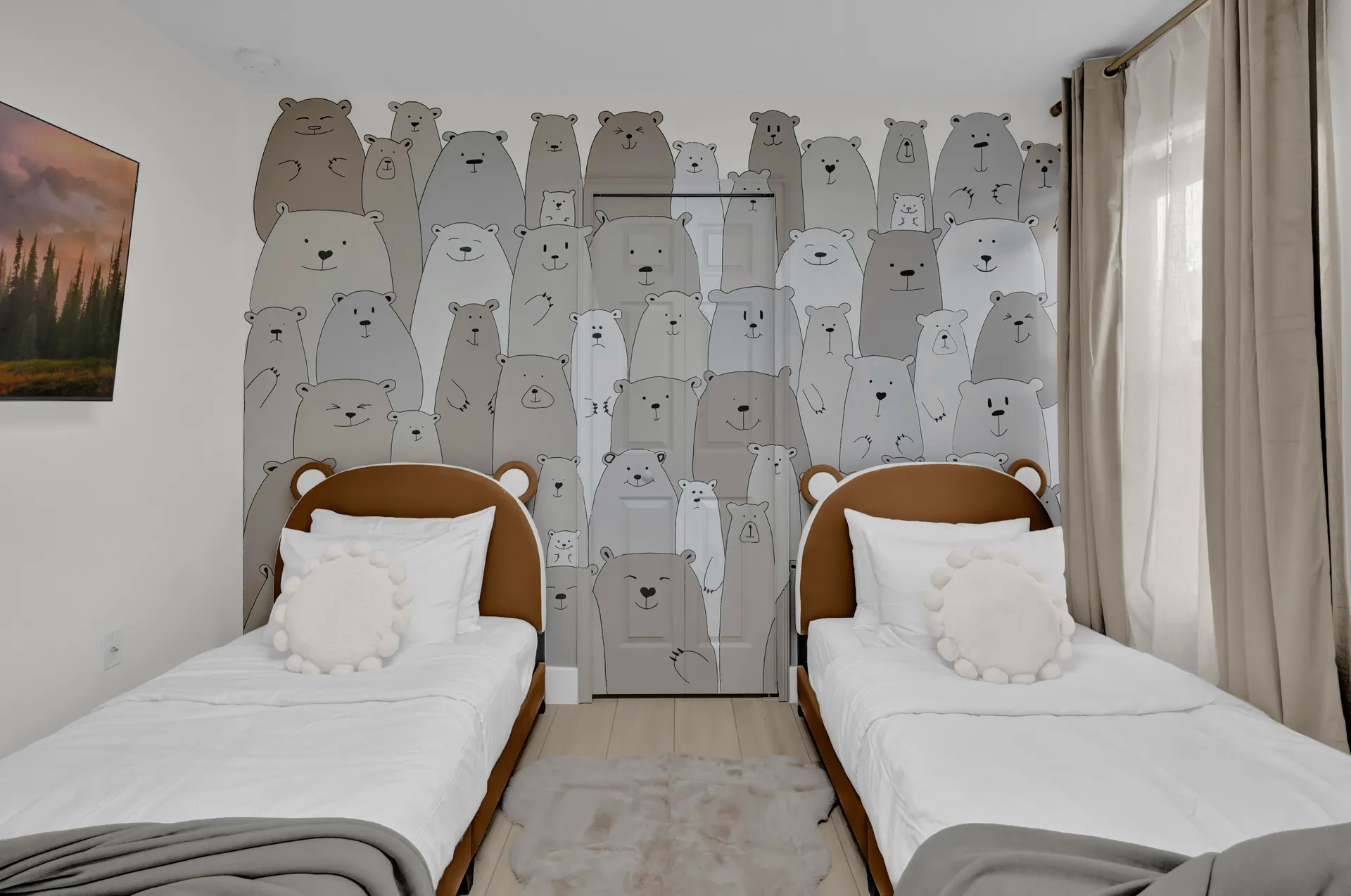 Bear Themed Bedroom at the luxury villa