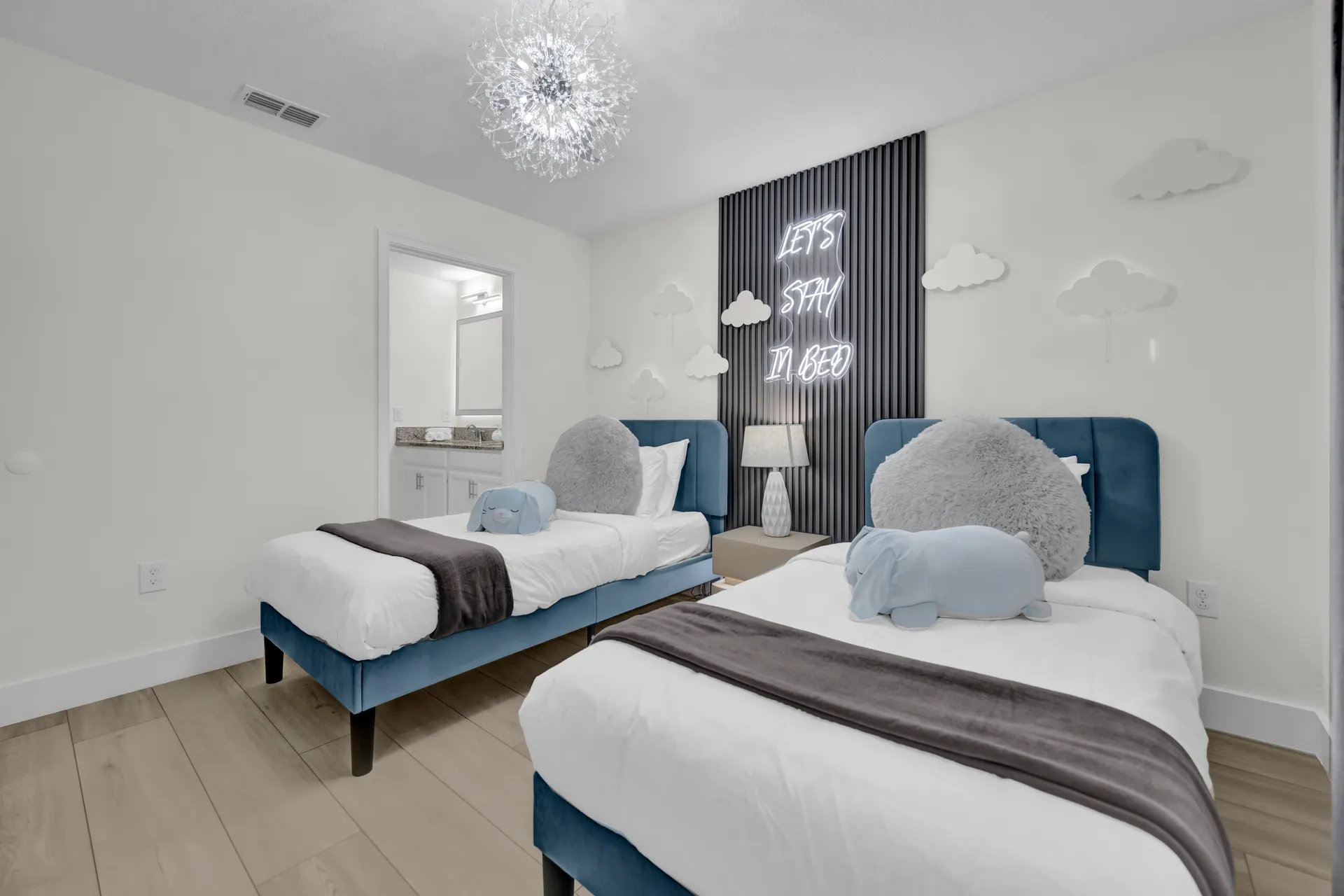 Cloud Themed Bedroom at the luxury villa