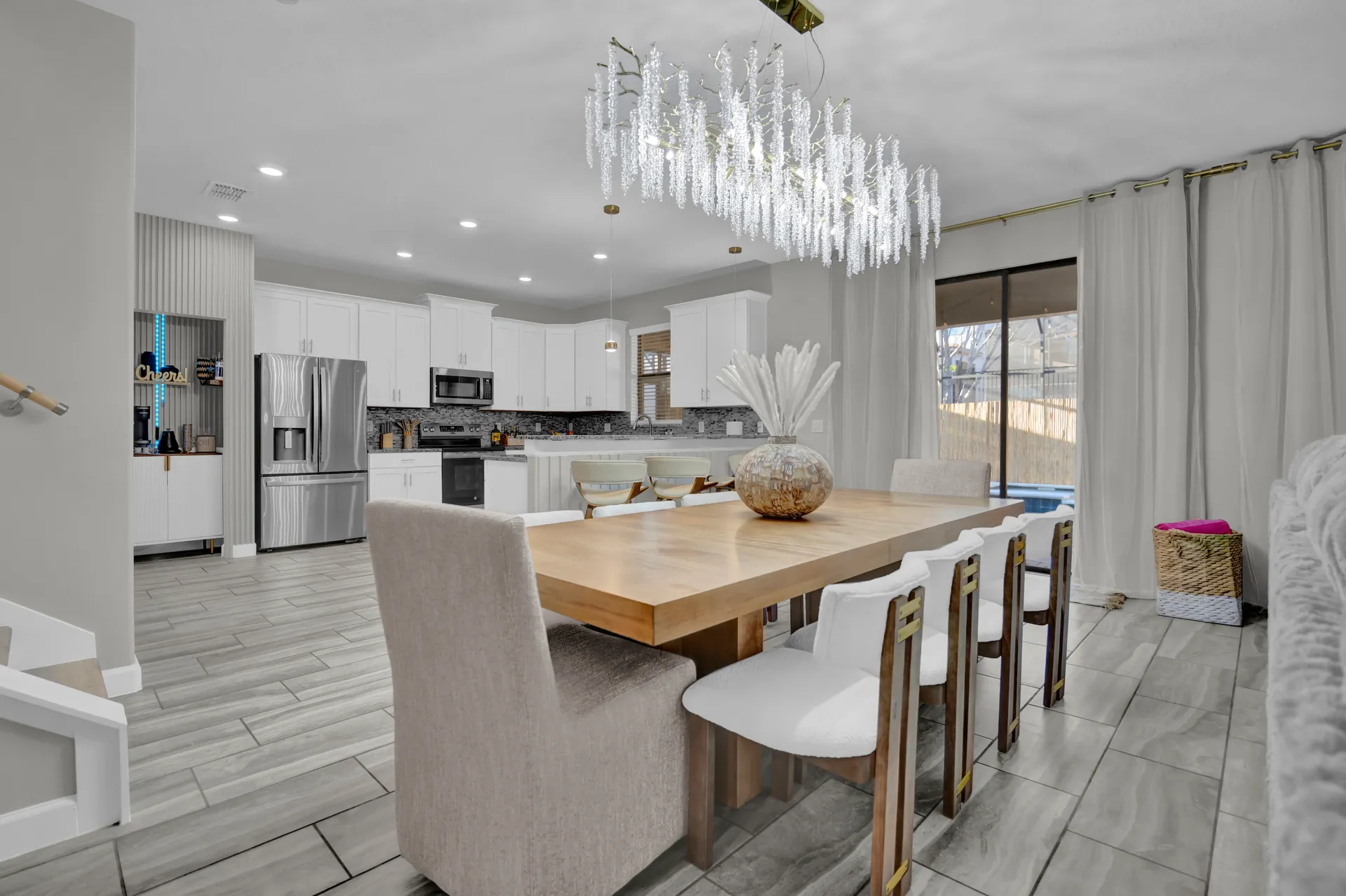 Dining Area at the luxury villa