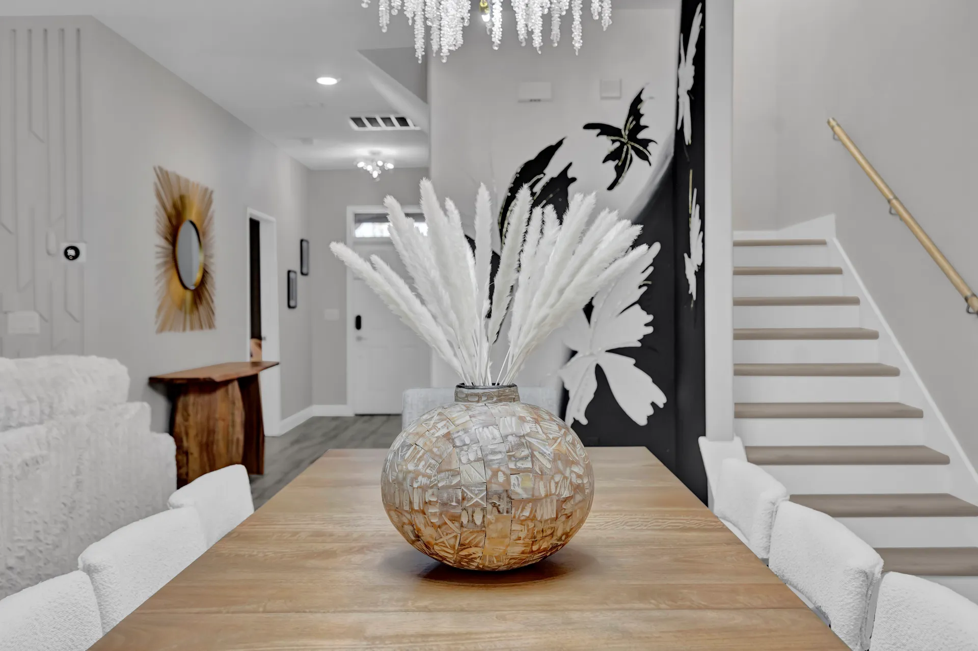 Entryway at the luxury villa