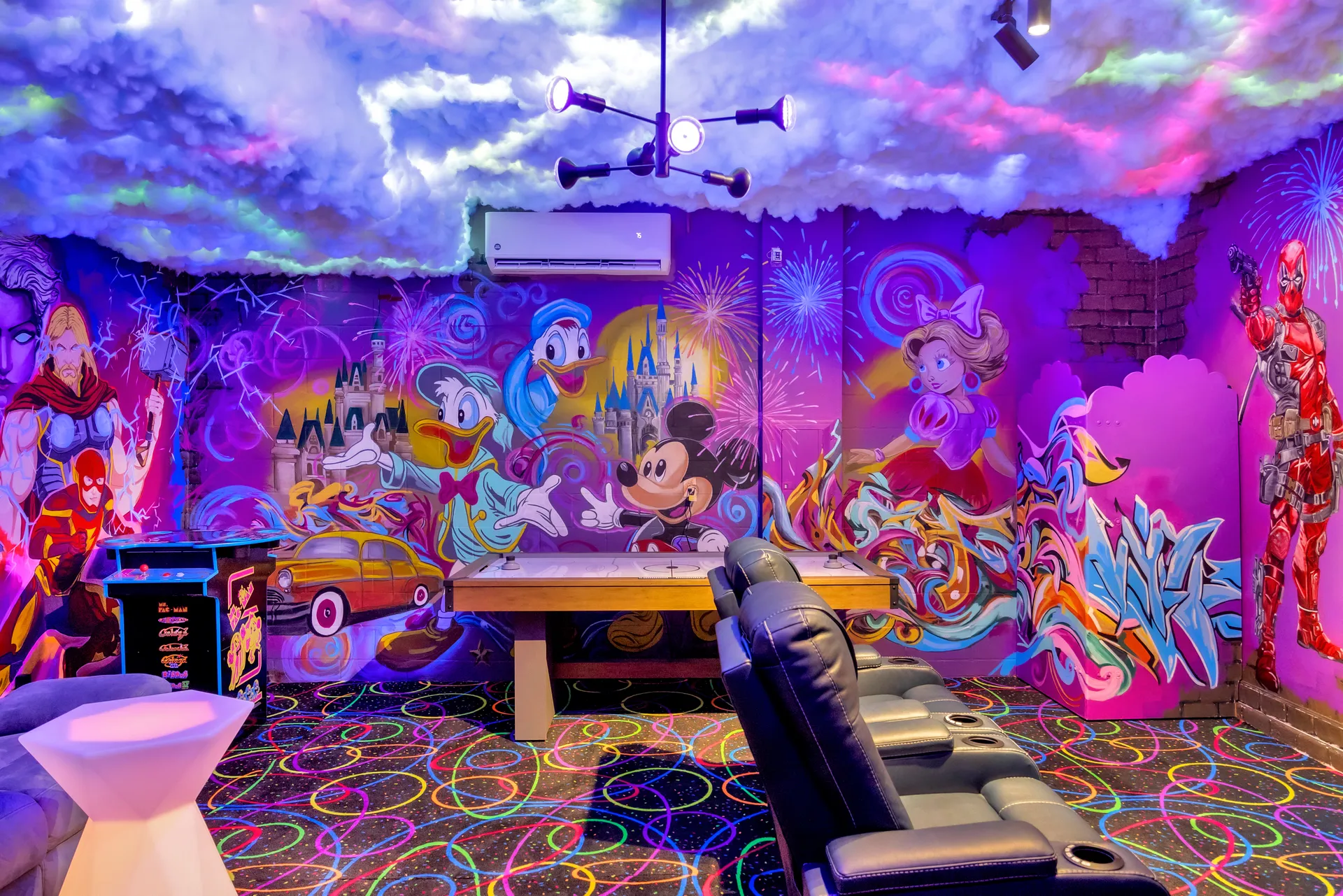 Arcade & Game Room at the luxury villa
